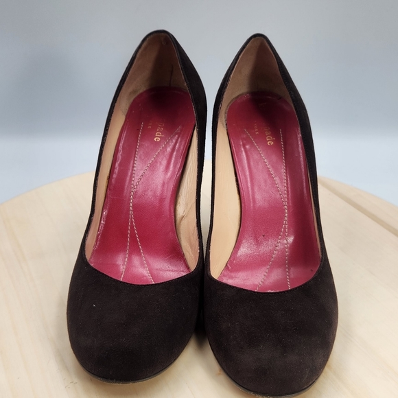 Kate Spade Womens chocolate brown "Kristen" Rounded Toe 7.5B - Picture 2 of 11